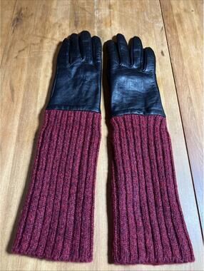 Carolina Amato Leather Gloves New York Free Ship